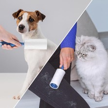 60 Yaprak Tüy Toplama Bant Rulosu Kedi ve Köpek Tüyü Toplayıcı Rulo Elbise Temizleme