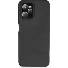 Mudanis Realme C35 Kılıf Loop Deri Silikon - Siyah