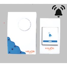 Helios Kablosuz Kapı Zili – Uzaktan Kumandalı, Taşınabilir, IP20