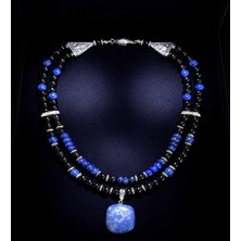 Asteria Elite Oniks Lapis Kolye,ruhunuzu Besleyen Bilgelik ve Nazar Koruması