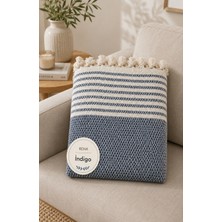 Vivesta Home 180X230 cm Pamuklu Hasır Dokuma Koltuk Örtüsü Kaymaz Şal Örtü Çekyat Kanepe Koruyucu Premium Seri