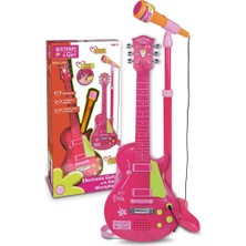 Sora Home Elektronik Ayaklı Mikrofonlu Pembe Gitar - S00045872