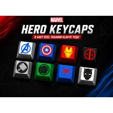 Printona Marvel Hero Keycaps: 8'li Özel Tasarım Süper Kahraman Klavye Tuş Takımı