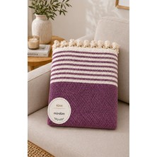 Vivesta Home 180X230 cm Pamuklu Hasır Dokuma Koltuk Örtüsü Kaymaz Şal Örtü Çekyat Kanepe Koruyucu Premium Seri