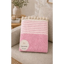 Vivesta Home 180X230 cm Pamuklu Hasır Dokuma Koltuk Örtüsü Kaymaz Şal Örtü Çekyat Kanepe Koruyucu Premium Seri