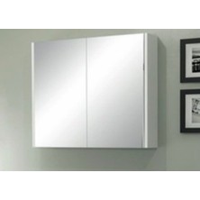 Ece Banyo Gama 90 cm Üst Aynalı Dolap