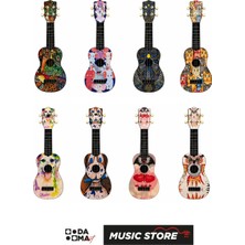 Hawaiian Soprano Ukulele Asorti Desenli XU21-A