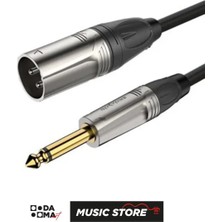 Pawer PW-GX019-3F High-End Ses Kablosu 3 Metre -  Xlr Erkek - 6,35MM Çivi Jak