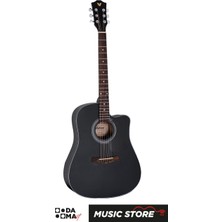 Valler AG240 Bk Akustik Gitar - Siyah