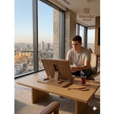 İskender Wood Ahşap Ahşap Kitap Okuma Standı Tablet Standı Kitap Tutucu Kuran Rahlesi