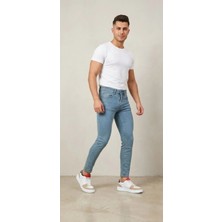 Hard Money Açık Mavi Slim Fit Likralı Erkek Kot Pantolon