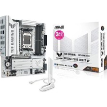 Asus Tuf Gamıng B850M-PLUS Wıfı7 W Ddr5 HDMI Dp Pcıe 5.0 Am5 Atx Beyaz