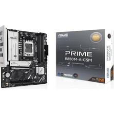 Asus Prıme B850M-A-CSM Ddr5 - Hdmı-Dp Pcıe 5.0 Am5 Matx Kurumsal Anakart