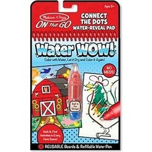 Uravas Store Melissa &amp; Doug Water Wow Su ile Boyama Kitabı, Çiftlik Noktaları Birleştir (19485)