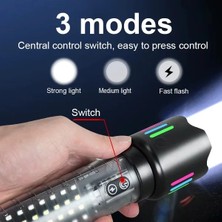 Nargo Güçlü Taktik LED El Feneri Paweınuo SDT53 – 3800LM, 35W, Yan Cob Aydınlatma ve Type-C Şarj Özelliğine Sahip