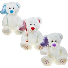 AyrStore Buğz PL62486 30 cm Kalpli Balonlu Ayı -Hly