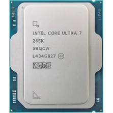 Intel Ultra 7 265K 36MB 20çekirdekli O/b VGA 1851P 125W Kutusuz+Fansız