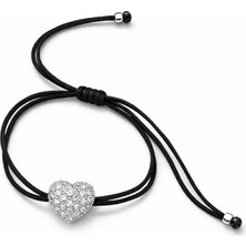 Theory Jewelry Heart Beat Siyah Bileklik