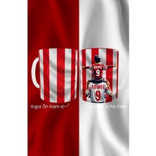 PembeCadde Samsunspor Kırmızı Beyaz Baba Oğul Taraftar Kişiye Özel Kahve Kupası
