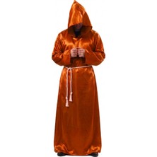 Kostüm Sarayı Halloween Büyücü Kostümü Yetişkin Turuncu