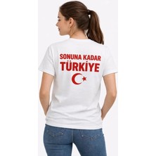 Korpeelektro Türkiye Ay Yıldız Baskılı Taraftar Forma T-Shirt - Beyaz