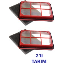 Marketto Rowenta Uyumlu Ro 8359 / 8366 / 8370 Silence Force Multi Cyclonic Çerçeveli Hazne Filtre 2'li Takımı