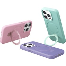 Artcrelier iPhone 14 Pro Max Regal Magsafe Standlı Kapak - Turuncu