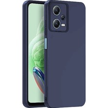 Artcrelier Redmi Note 12 Pro 5g Kılıf Nano Içi Kadife Silikon - Lacivert