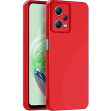 Mudanis Xiaomi Redmi Note 12 Pro 5g Kılıf Nano Içi Kadife Silikon - Kırmızı