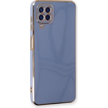 Artcrelier Galaxy A22 Kılıf Volet Silikon - Mavi