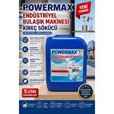 Powermax Endüstriyel Bulaşık Makinesi Kireç Sökücü 5 Lt Profesyonel Makine Bakım Ürünü
