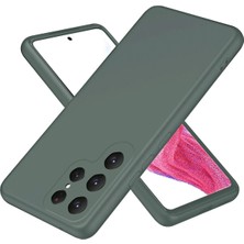 Durukar®  Samsung Galaxy S25 Ultra Kılıf First Silikon - Koyu Yeşil