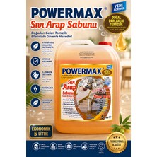 POWERMAX SIVI ARAP SABUNU 5 LT - DOĞAL ÖZLÜ ÇOK AMAÇLI TEMİZLEYİCİ