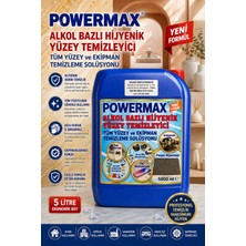 Powermax Alkol Bazlı Yüzey Temizleyici 5 Lt Hızlı Kuruma Özellikli Temizlik Ürünü