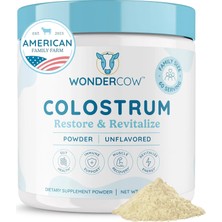 Wondercow Colostrum Gut Health Immune Support & Wellness Igg Pure Whole Bovine Colostrum Superfood, Unflavored, 60 Servings
