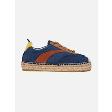 Su14 Nox Lacivert Kadın Düz Espadril Sneaker
