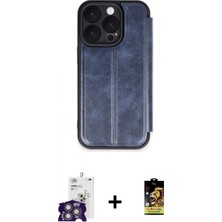 Marsilyan™- iPhone 16 Pro Max Kılıf Zirve Yansıma Serisi - Siyah Buffer Cam Ekran Koruyucu + Bilvis Titan Kamera Lens - Gs