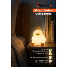 Silikon Ördek Gece Lambası