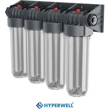 Hyperwell Daire Girişi 4 Lü Su Filtresi (Su Saati Sonrası )