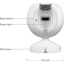 Ubiquiti Uvc-G4-Ins 4mp 2.8mm Lens 6 Metre Ir Çift Yönlü Konuşma Insan/araç/hayvan Algilama Wifi Ipx5 Kamera