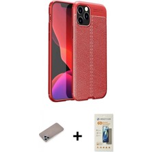 Marsilyan™- iPhone 12 Pro Max Kılıf Doruk Klasik Özel Seri - Siyah 6d Mat Seramik Hayalet Nano Ekran Koruyucu + Shine Kamera Lens Koruma Cam - Sabe
