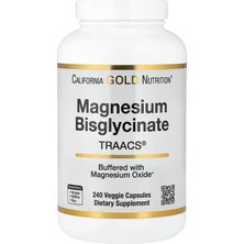 California Gold Nutrition Magnesium Bisglycinate Formulated With Traacs 240 Veggie Capsules