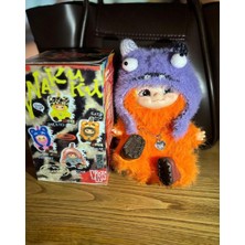 Ziventa Wakuku Peluş Kostümlü Koleksiyon Bebek Sevimli Mini Figür Oyuncak Blind Box Wakuku Labubu Bebek