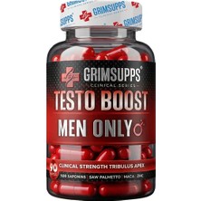 Grimlabs Grımsupps Testo Boost Men Only Trıbulus , Argınıne , Maca , Gınseng 90 Caps