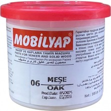 mobilyap Meşe Ahşap Mobilya Parke Tamir Dolgu Macunu Çatlak Çizik Giderici Kullanıma Hazır 200 gr
