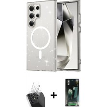 Marsilyan™- Galaxy S24 Ultra Kılıf Nova Asil Prime - Şeffaf 360 Full Body Arka Koruyucu + Şeffaf Kamera Lens Koruma Cam