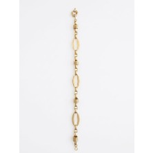Attaleia Shop Gold Kaplama Modern Tasarım Zincir Kadın Bileklik Şık ve Zarif Takı