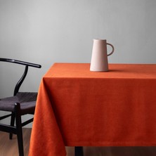 Gauze Fabric Design Safir Kadife Dokulu Kiremit Masa Örtüsü