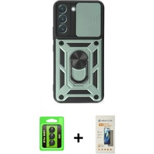 Pileli Store Pilelistore™ Galaxy S23 Kılıf Ahenk Klasik - Siyah 6d Mat Seramik Hayalet Nano Ekran Koruyucu + Raze Metal Kamera Lens - Sh