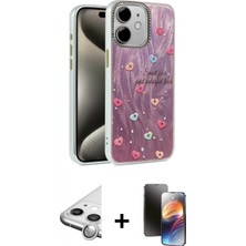 Pileli Store Pilelistore™ iPhone 11 Kılıf Zirve Modern Prime - Siyah 3D Antistatik Mat Seramik Nano Ekran Koruyucu + Raze Metal Kamera Lens - Gs